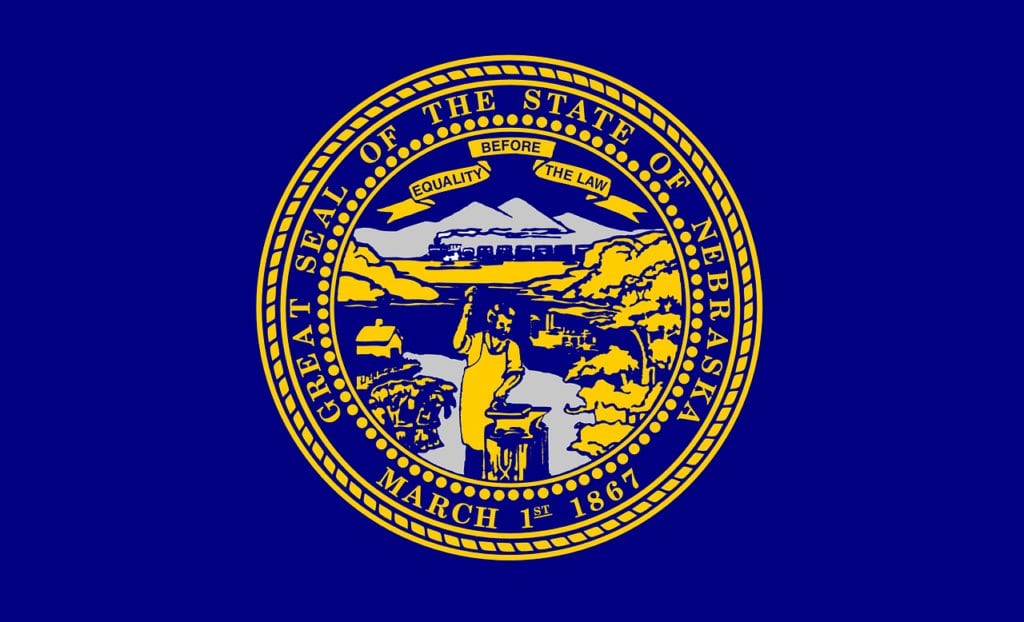nebraska, flag, state