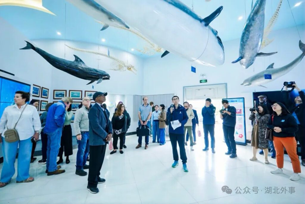 Members of the 2025 Heartland Leaders Delegation visit the Institute of Hydrobiology and tour the museum.